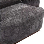 GDFStudio - Mia Chenille Fabric Swivel Accent Chair with Comfortable Cushions and Sturdy Base