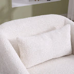 GDFStudio - Mia Chenille Fabric Swivel Accent Chair with Comfortable Cushions and Sturdy Base