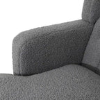 Nabo Modern Fabric Accent Chair with Cushion Back by Christopher Knight Home