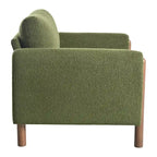 Maloa extra grote, met teddy beklede accentstoel met walnotenhouten poten van Christopher Knight Home