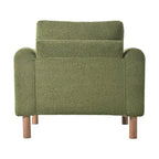 Maloa extra grote, met teddy beklede accentstoel met walnotenhouten poten van Christopher Knight Home