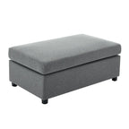 Roomfitters 50 Oversized Armchair with Ottoman, Modern Accent Chair, Lumbar Support, Reading Sofa for Bedroom