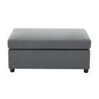 Roomfitters 50 Oversized Armchair with Ottoman, Modern Accent Chair, Lumbar Support, Reading Sofa for Bedroom