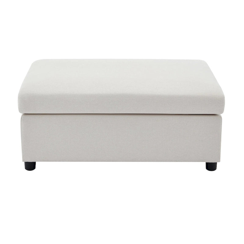 Roomfitters 50 Oversized Armchair with Ottoman, Modern Accent Chair, Lumbar Support, Reading Sofa for Bedroom