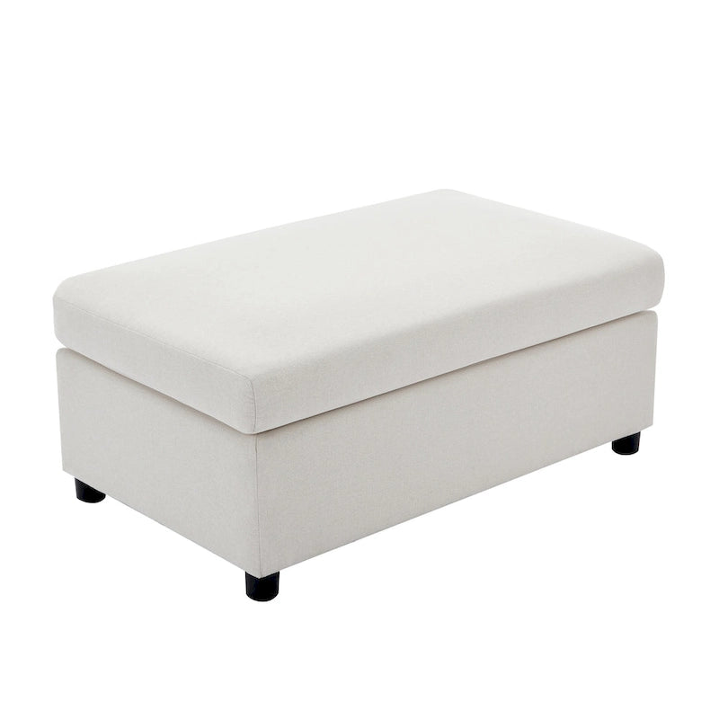 Roomfitters 50 Oversized Armchair with Ottoman, Modern Accent Chair, Lumbar Support, Reading Sofa for Bedroom