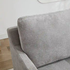 Swivel Accent Chair, Upholstered Skirted Swivel Chair with Removable Back Cushion, 360 Degree Comfy Armchair
