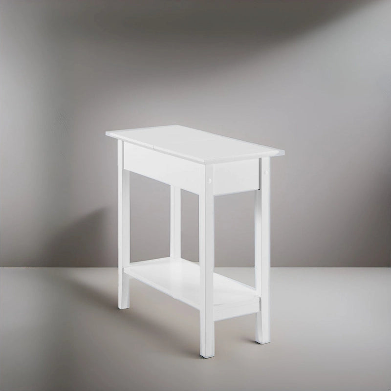 Stylish Slim End Table, Narrow Nightstand, and Skinny Bedside Table