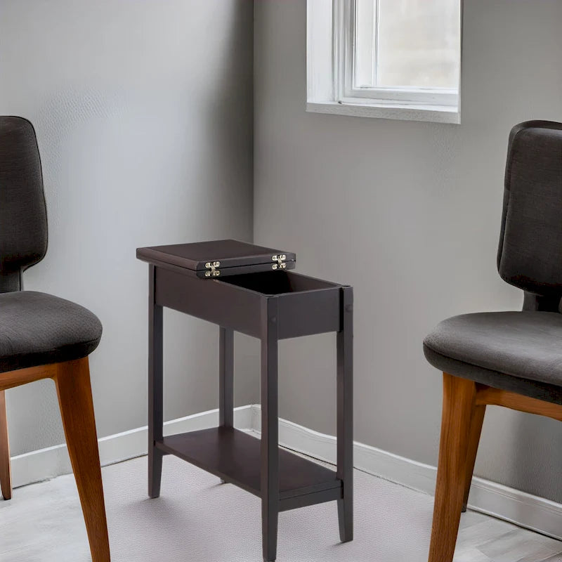Stylish Slim End Table, Narrow Nightstand, and Skinny Bedside Table