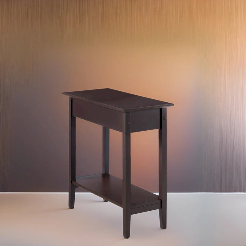 Stylish Slim End Table, Narrow Nightstand, and Skinny Bedside Table