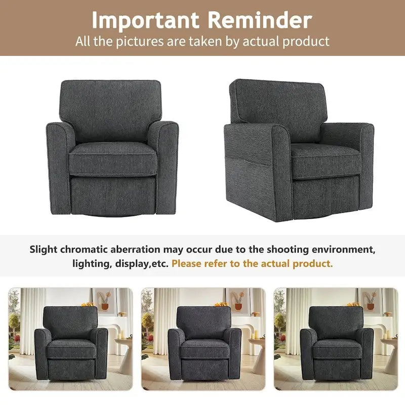 360Swivel Chair Accent Barrel Armchair