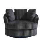 Set di 2 poltrone a botte girevoli DREAMSIDEA con braccioli incassati e rivestimento sfoderabile