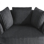 Set di 2 poltrone a botte girevoli DREAMSIDEA con braccioli incassati e rivestimento sfoderabile