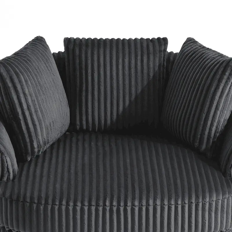 Set di 2 poltrone a botte girevoli DREAMSIDEA con braccioli incassati e rivestimento sfoderabile