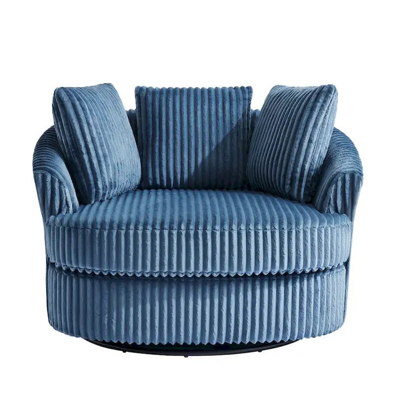 Set di 2 poltrone a botte girevoli DREAMSIDEA con braccioli incassati e rivestimento sfoderabile