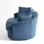 Set di 2 poltrone a botte girevoli DREAMSIDEA con braccioli incassati e rivestimento sfoderabile