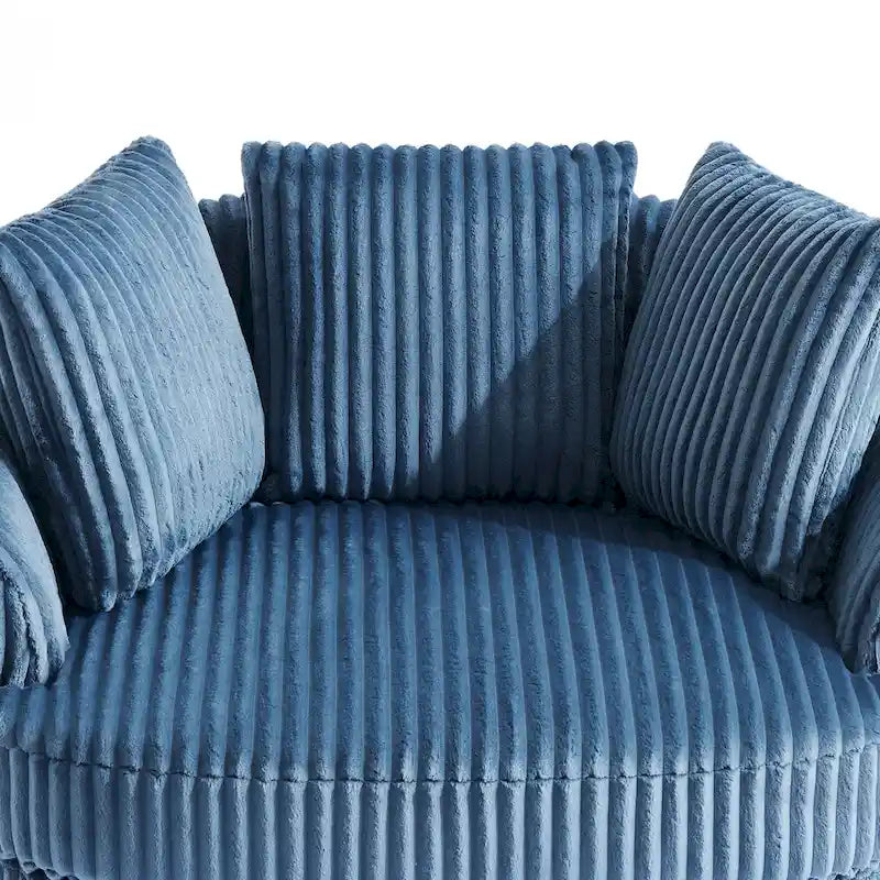 Set di 2 poltrone a botte girevoli DREAMSIDEA con braccioli incassati e rivestimento sfoderabile