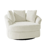Set di 2 poltrone a botte girevoli DREAMSIDEA con braccioli incassati e rivestimento sfoderabile