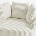 Set di 2 poltrone a botte girevoli DREAMSIDEA con braccioli incassati e rivestimento sfoderabile