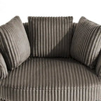 Set di 2 poltrone a botte girevoli DREAMSIDEA con braccioli incassati e rivestimento sfoderabile