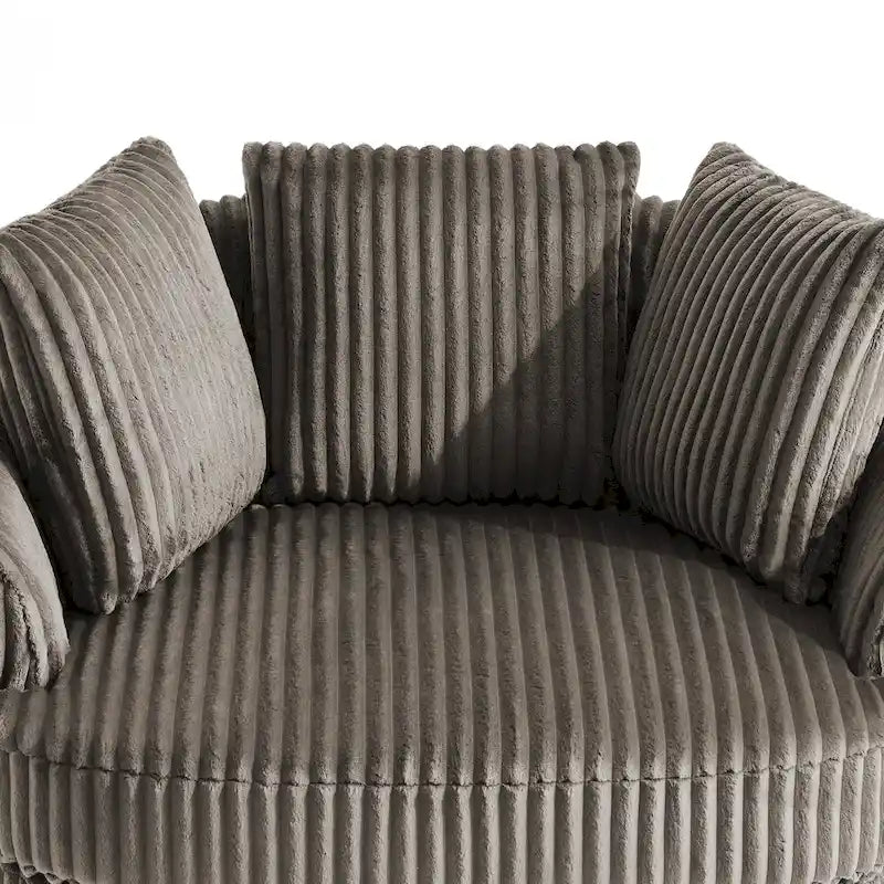 Set di 2 poltrone a botte girevoli DREAMSIDEA con braccioli incassati e rivestimento sfoderabile