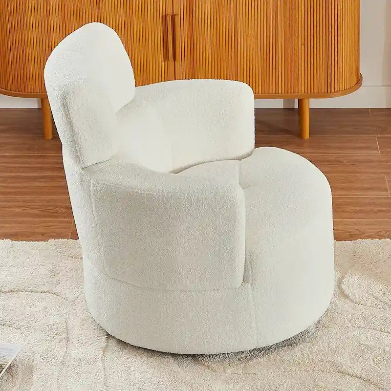 360Swivel Chair Upholstered Accent Barrel Chair