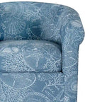 Moriarty Coastal/Beach/Ocean Inspired Swivel Accent Arm Chair