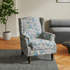 Patterned Upholstered Accent Chair for Living Room