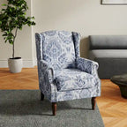Patterned Upholstered Accent Chair for Living Room