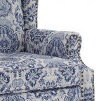 Patterned Upholstered Accent Chair for Living Room