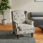 Patterned Upholstered Accent Chair for Living Room