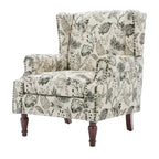 Patterned Upholstered Accent Chair for Living Room