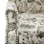 Patterned Upholstered Accent Chair for Living Room