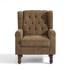 Button-Tufted Accent Chair Wingback Armchair - 38H