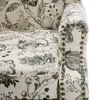 Upholstered Accent Chair Nailhead Trim Arm Chair
