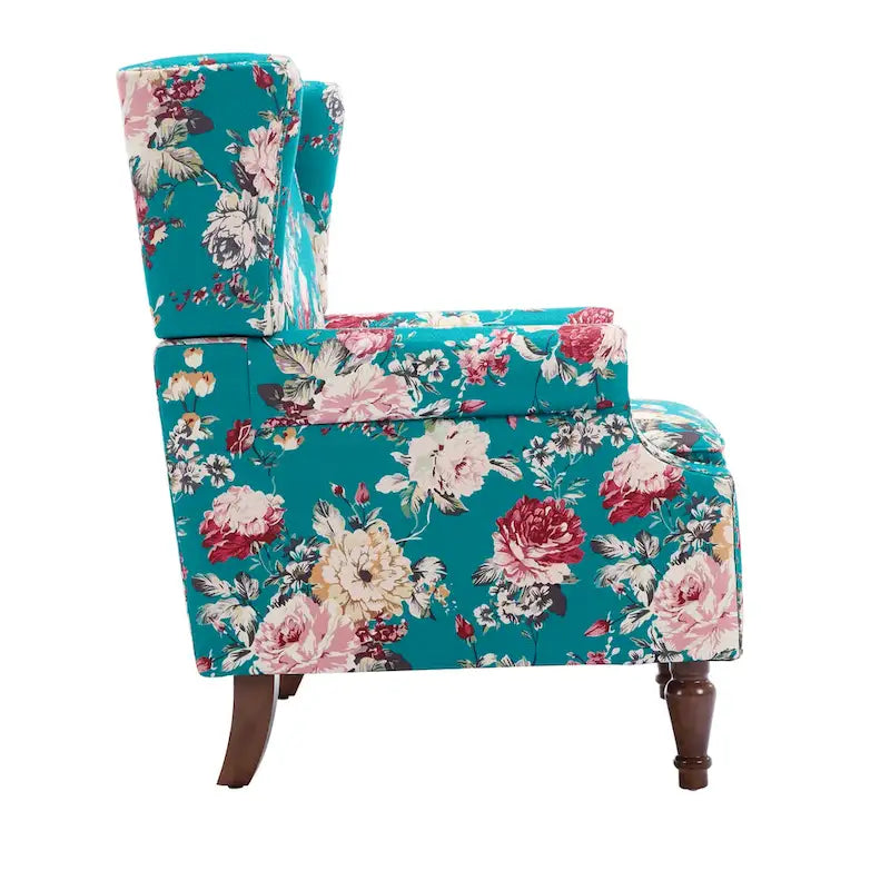 Upholstered Accent Chair Nailhead Trim Arm Chair