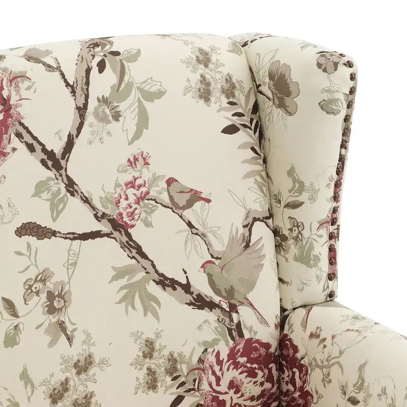 Traditional Nailhead Trim Armchair Accent Chairs Set of 2