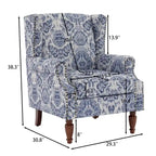 Traditional Nailhead Trim Armchair Accent Chairs Set of 2