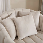 Moderne draaibare fluwelen accentstoel, fauteuil met kussens