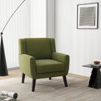 Gestoffeerde fauteuil met brede rugleuning, accentstoel