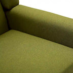 Gestoffeerde fauteuil met brede rugleuning, accentstoel