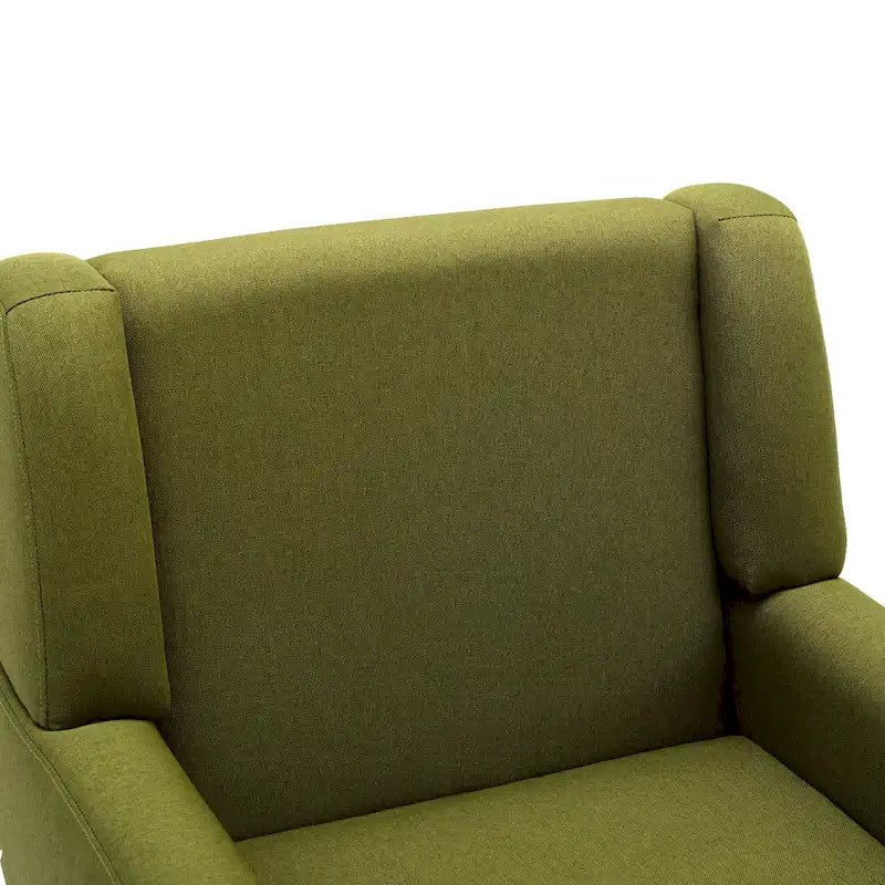 Gestoffeerde fauteuil met brede rugleuning, accentstoel