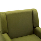 Gestoffeerde fauteuil met brede rugleuning, accentstoel