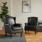 Set of 2 Patterned Upholstered Accent Chair for Living Room