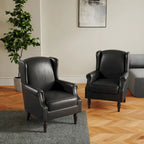 Set of 2 Patterned Upholstered Accent Chair for Living Room
