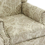 Set of 2 Patterned Upholstered Accent Chair for Living Room