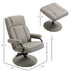 30 hoher drehbarer Relaxsessel mit Hocker