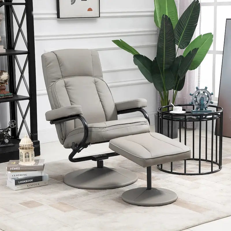 30 hoher drehbarer Relaxsessel mit Hocker