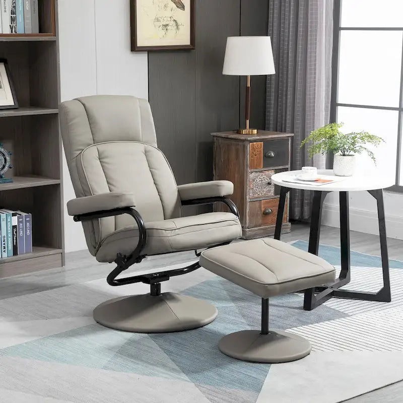 30 hoher drehbarer Relaxsessel mit Hocker