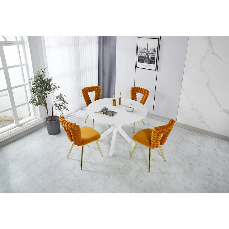 22.04 Accent Chairs with Iron Legs (Set of 2)