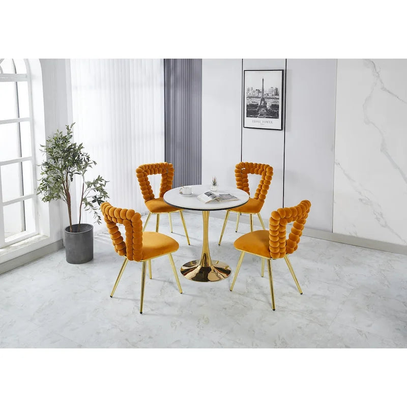 22.04 Accent Chairs with Iron Legs (Set of 2)